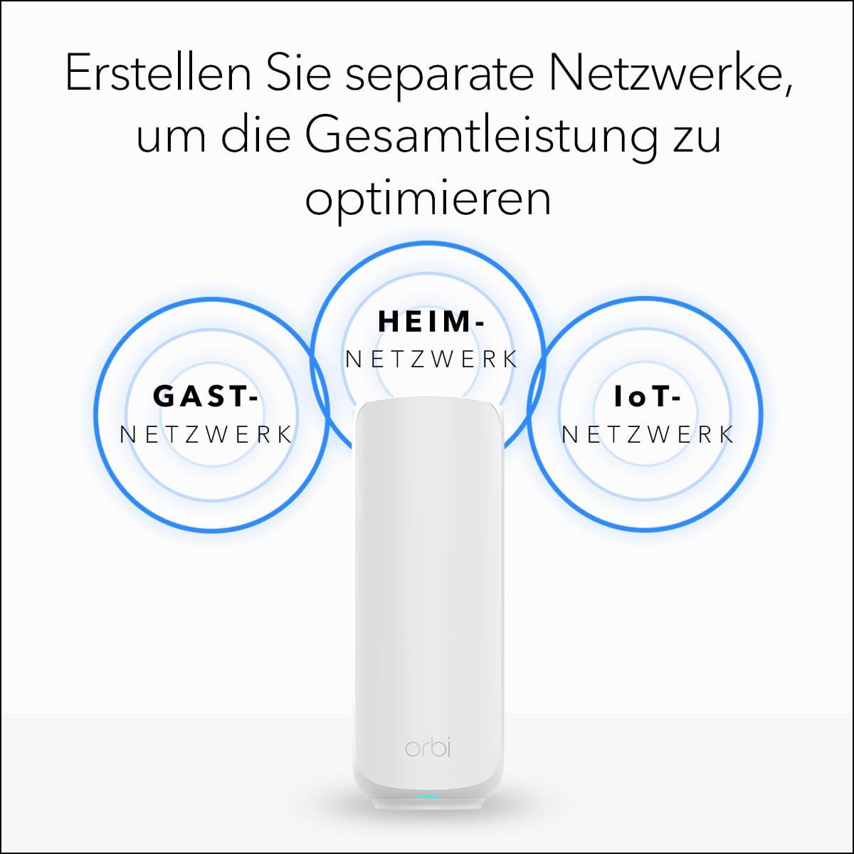 NETGEAR Orbi Serie 370 | Mesh WiFi 7 System | RBE372 | Mesh WiFi 7 Router + 1 Satellit | Bis zu 3,6 Gbit/s | Abdeckung bis 240 m² | 70 Geräte | 2,5-GB-Internetport | Dual-Band BE3600 | 2 Pack