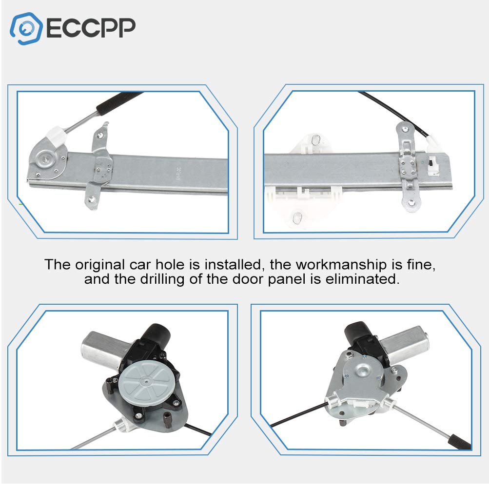 ECCPP Front Left Driver Side Power Window Regulator with Motor Assembly Replacement fit for 2010-2014 Outback 2010-2014 Legacy Replace 61041-AJ03A 61041AJ03B 751-345