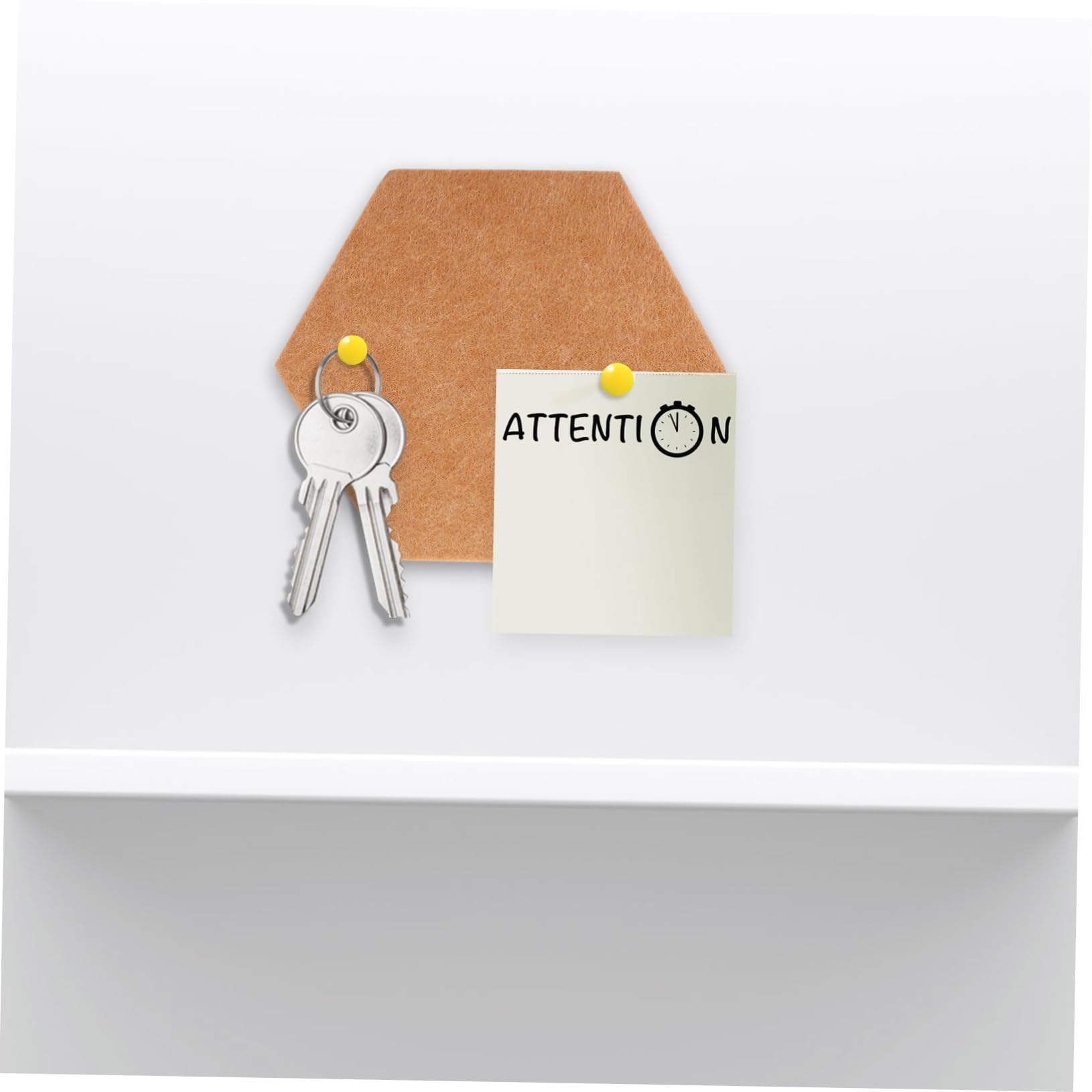 HOODANCOS 10pcs Hexagon Felt Bulletin Board Indoor Memo Board with Drawing for Home Decor Picture Display and Reminders Soft Material Unique Shape Easy to Install