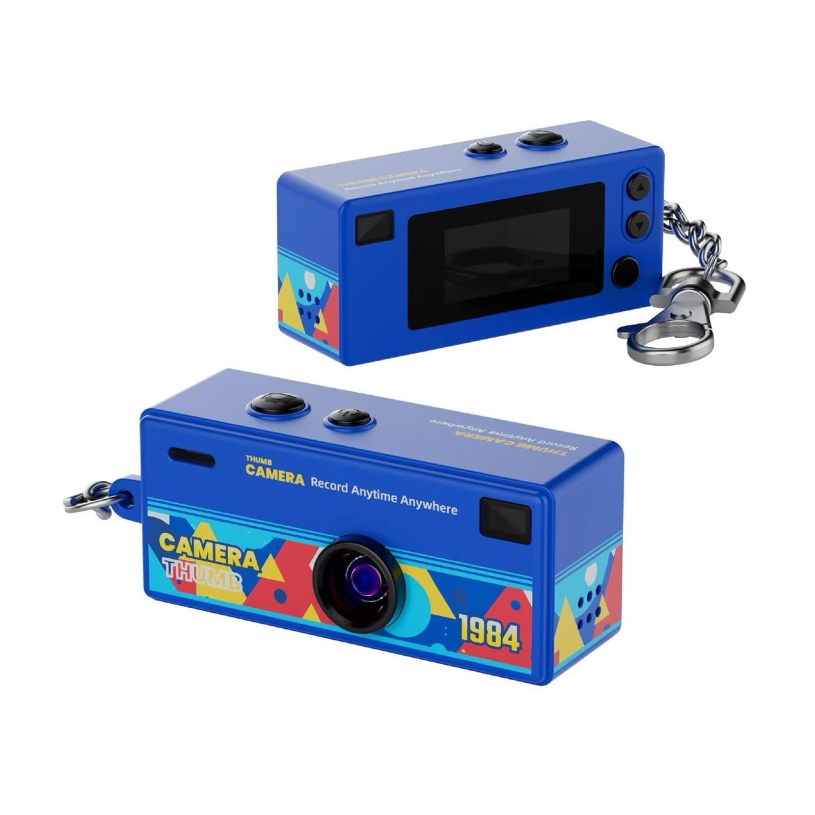 720P/1080P Retro Thumb Keychain Mini Action Camera, 0.96 Inch Screen Portable Video Camcorder Support Memory Card Recorder-image-23