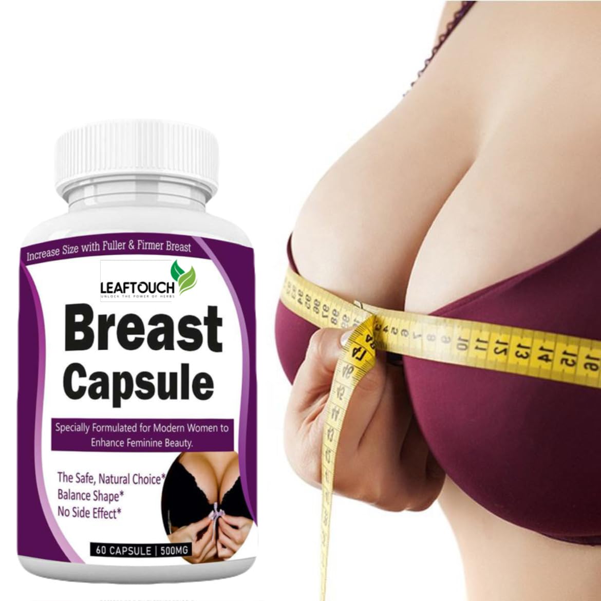 glutathione breast enlargement Enhacement Capsules, Breast Capsules, Firmer, Fuller, Bigger, Curvy Breast, 60 Counts Pack Transform Your Look With Alloclae