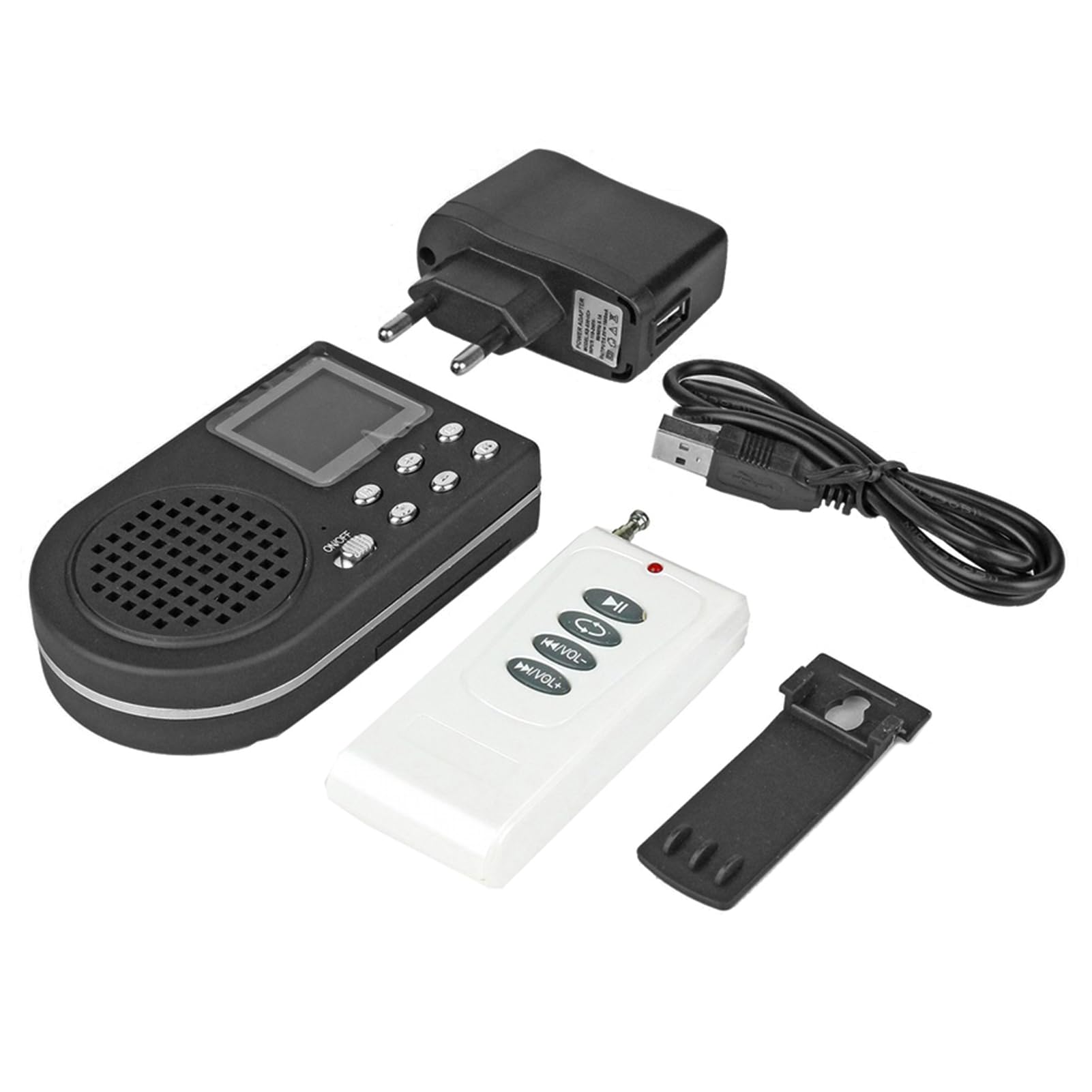 Amplificatore da Esterno Portatile Simulato del Cinguettio degli Uccelli per gli Appassionati della Natura e gli Osservatori di Uccelli con Display LCD e Altoparlante Ad Alta fedeltà per il