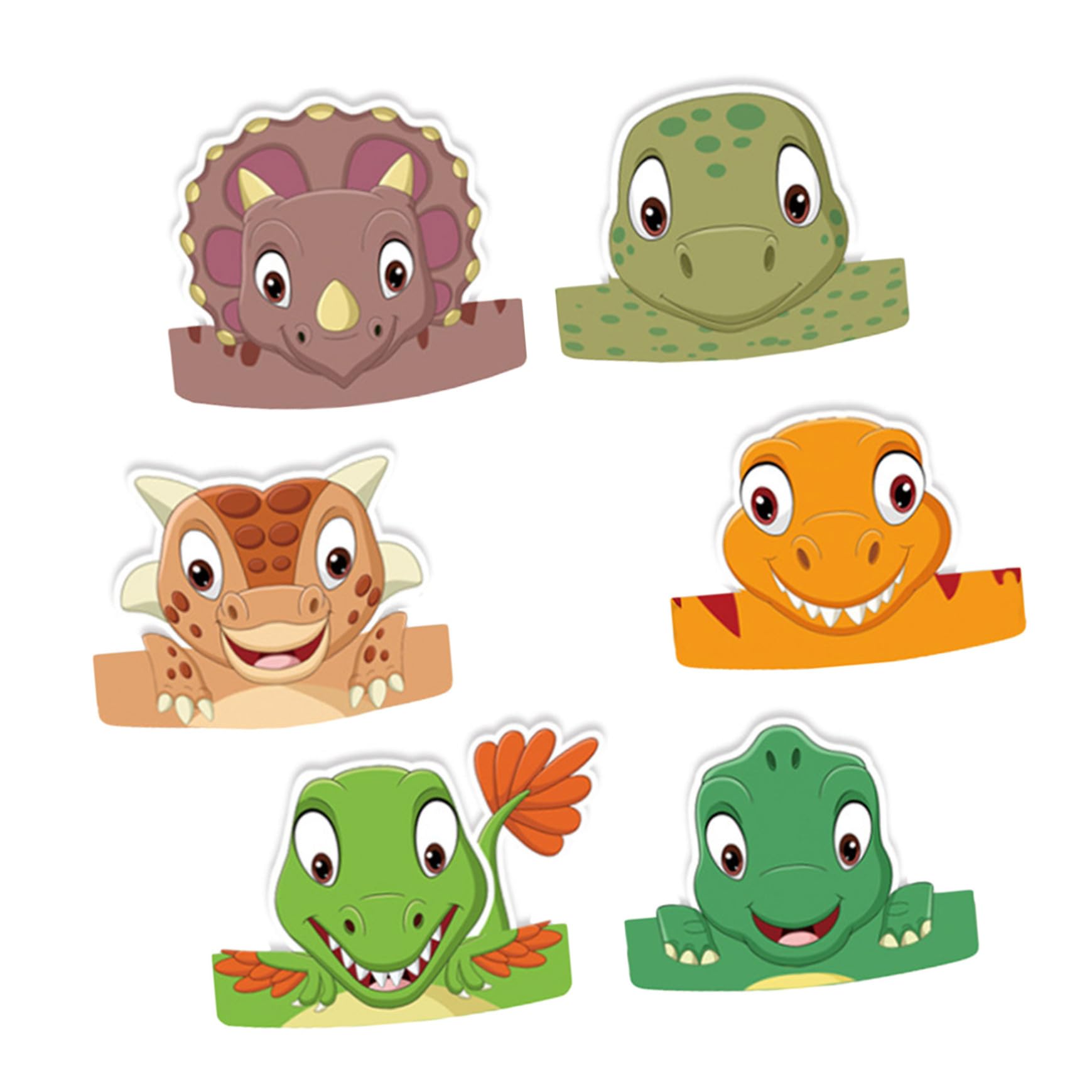 KESYOO 6 Cappelli di Compleanno per Cappelli di Carta di Dinosauro 3D Decorazione per Feste Bambini Accessori Leggeri e facili da usare per Fotografia Divertente