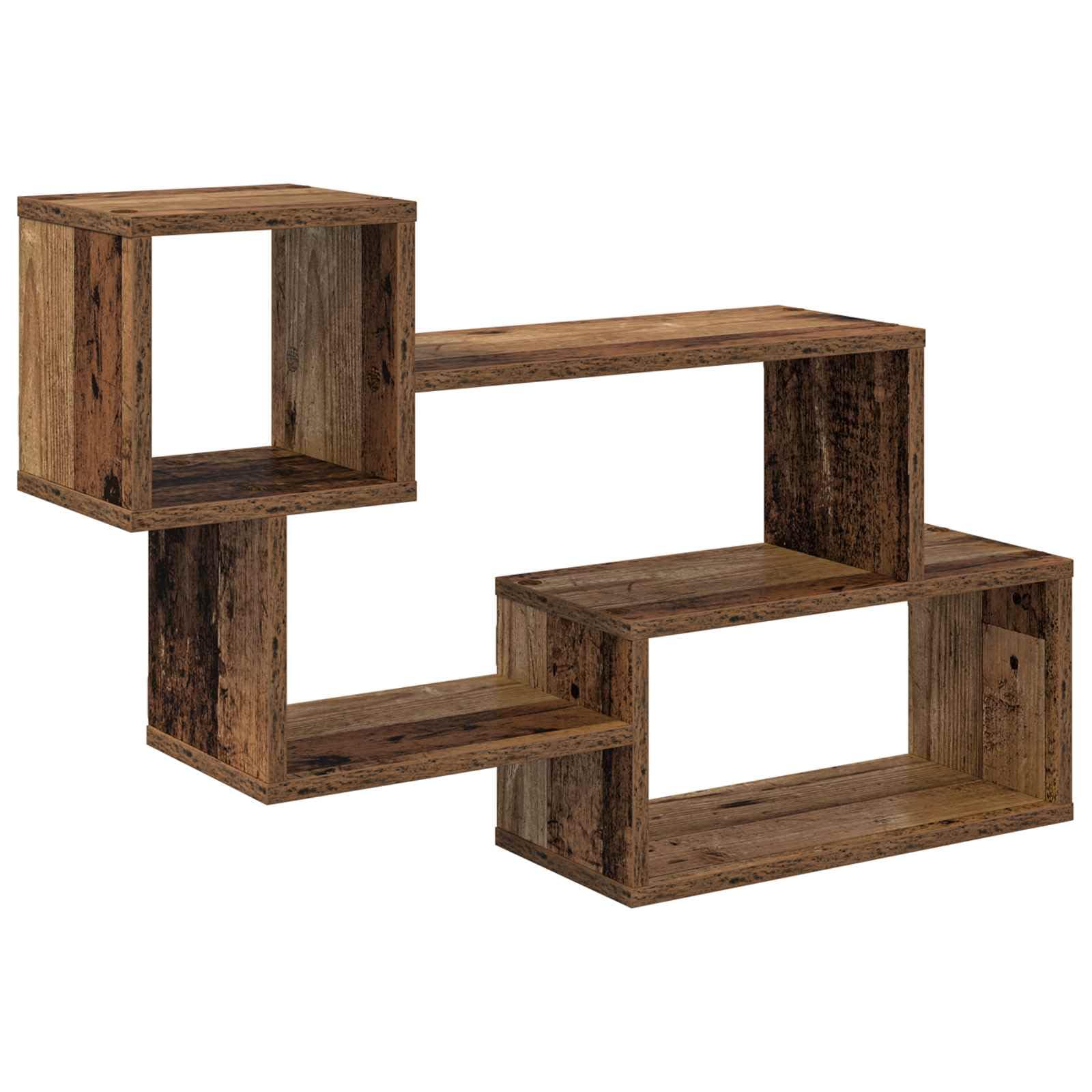 Schwebendes Wand Regal aus Holzwerkstoff Braun 87 x 20 x 55 cm, platzsparende Wandhalterung mit Stauraum, multifunktionales Hänge Board für Wohnzimmer, Küche, Büro, Schlafzimmer