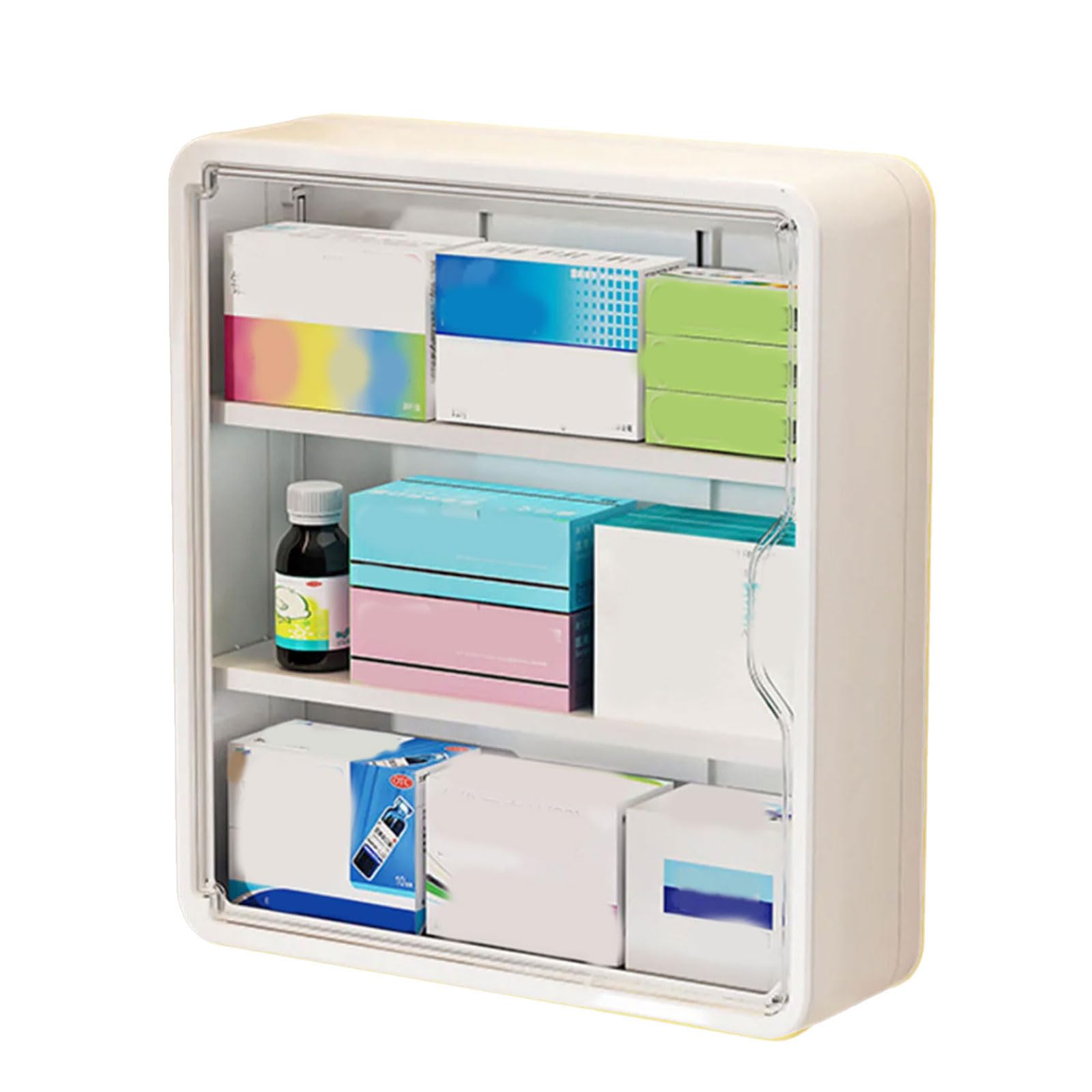 Obotsnoi PP PET Wall Mount Storage Box Multi Tiers Organiser for Cosmetics Books Toy Home Decoration Hanging Rack Cosmetic Wall Storage Organiser
