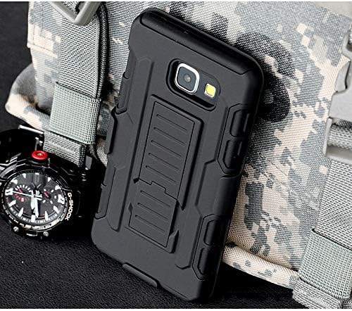Cocomii Robot Belt Clip Holster Galaxy A5 2017 Case, Slim Thin Matte Kickstand Swivel Belt Clip Holster Reinforced Drop Protection Fashion Bumper Cover Compatible with Samsung Galaxy A5 2017 (Black)