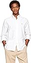 Tommy Hilfiger Men's Long Sleeve Oxford Shirts in Regular Fit, Men's Button Down Shirts, Also Available in Big and Tall