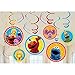 Amscan Sesame Street Swirl Decorations, Multicolor