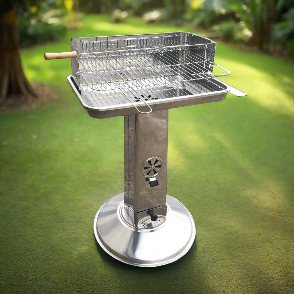 BARBECUE A CARBONE EL GAUCHO ARIZONA INOX CM.L58xP38xH87 ART. 144102