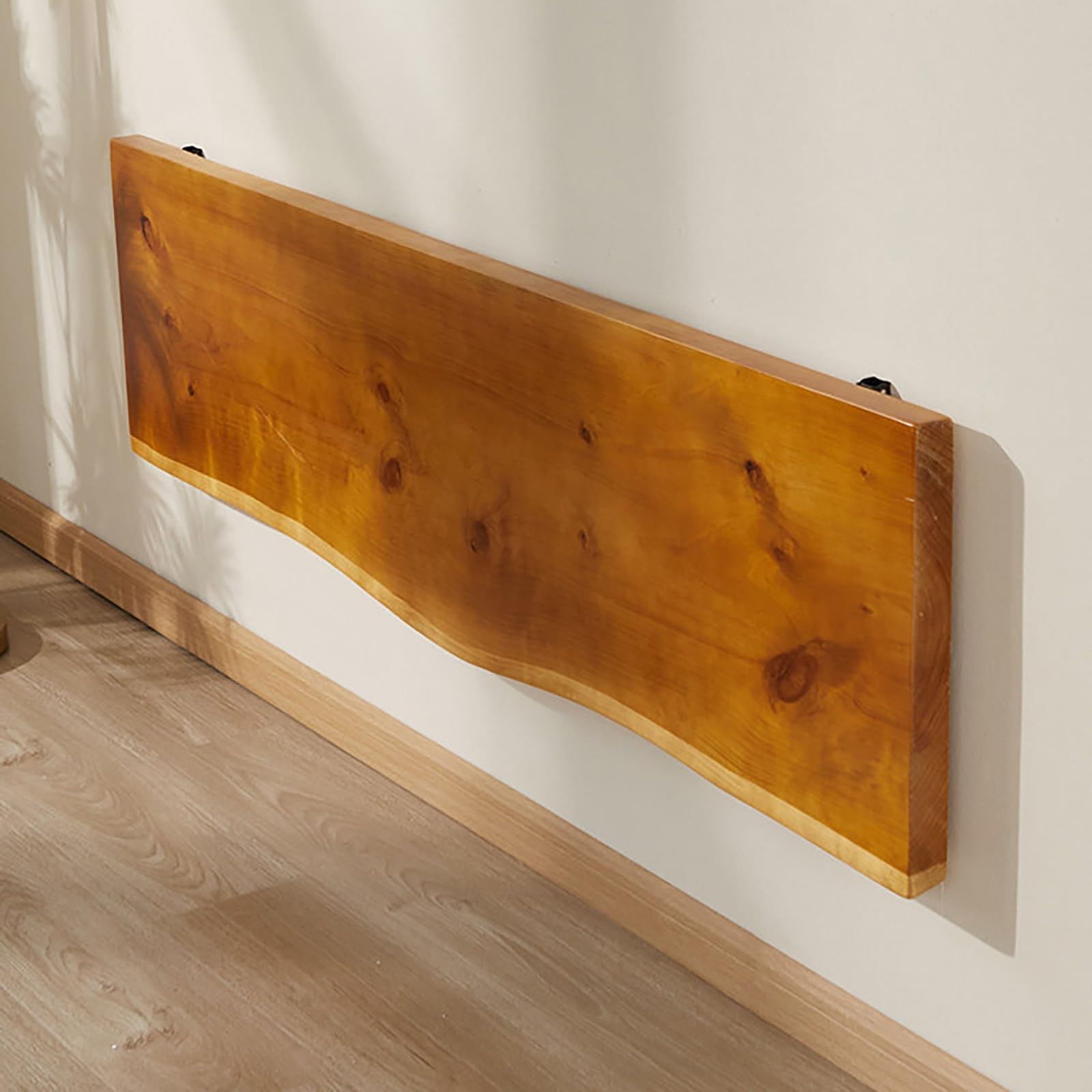 Tavolo pieghevole da parete, scrivania pieghevole in legno con staffe in metallo, banco da lavoro pieghevole per garage, casa, ufficio, cucina, sala da pranzo