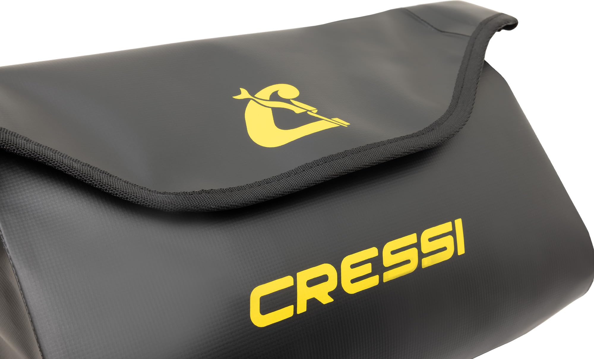 Cressi Wombat Pouch Black - Borsa Marsupio Multiuso Impermeabile realizzata in PVC Tarpulin Nero, progettata per Trasporto Protezione Oggetti e Accessori Vari da Acqua, Sabbia, Polvere e Umidità