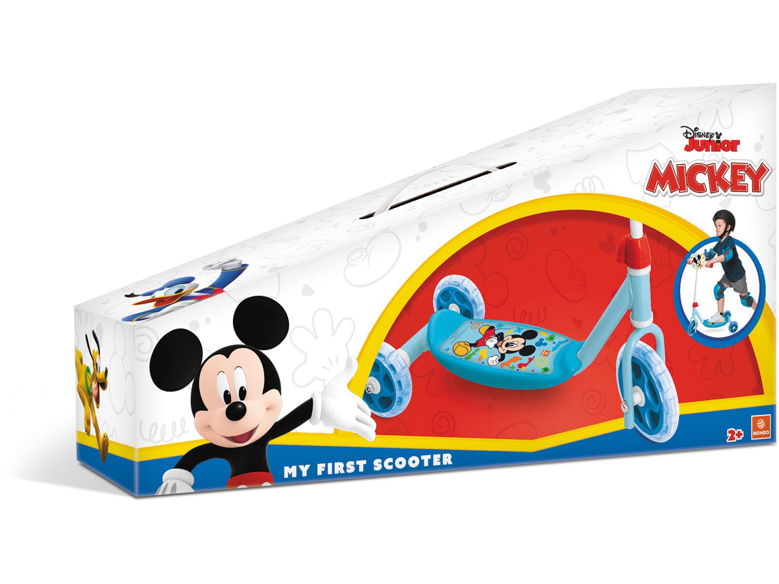 Mondo Toys - MICKEY MOUSE DISNEY MY FIRST SCOOTER Monopattino Baby 3 ruote per bambini da 2 anni