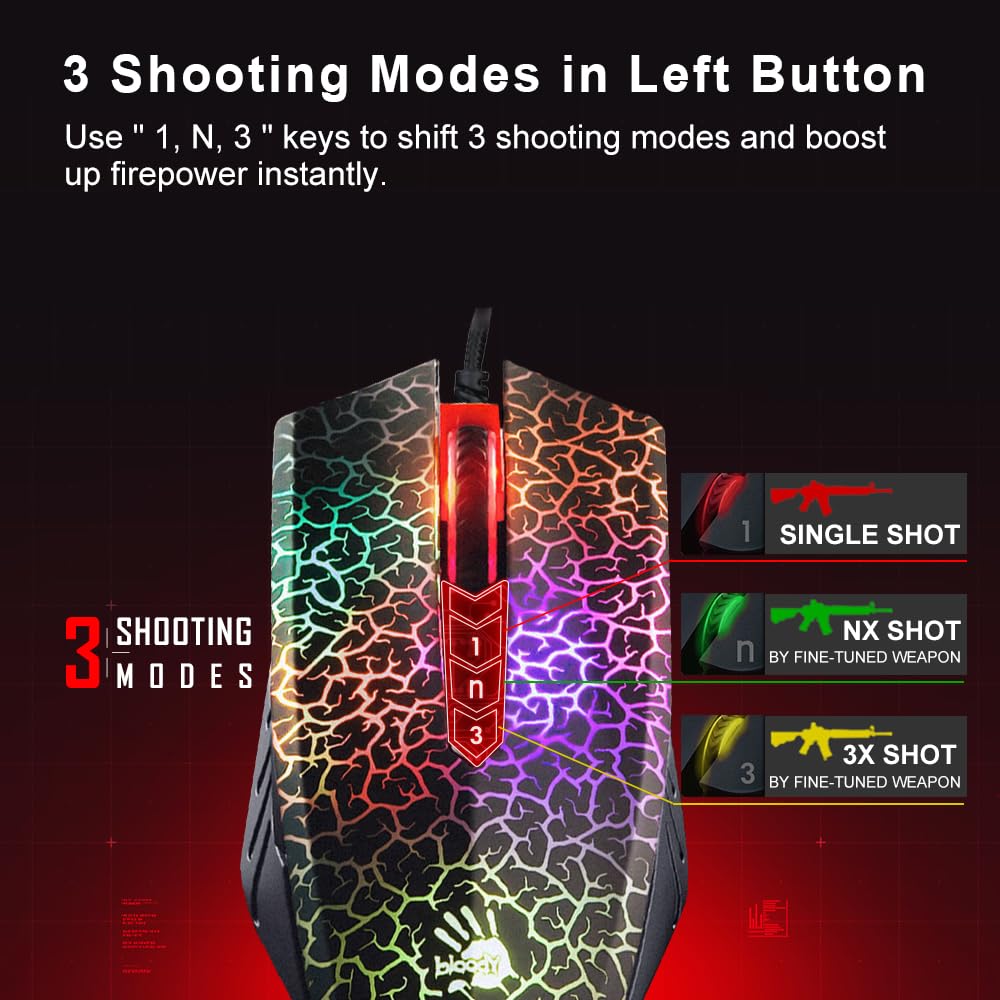A4Tech Bloody A70 mouse USB Laser 4000 DPI