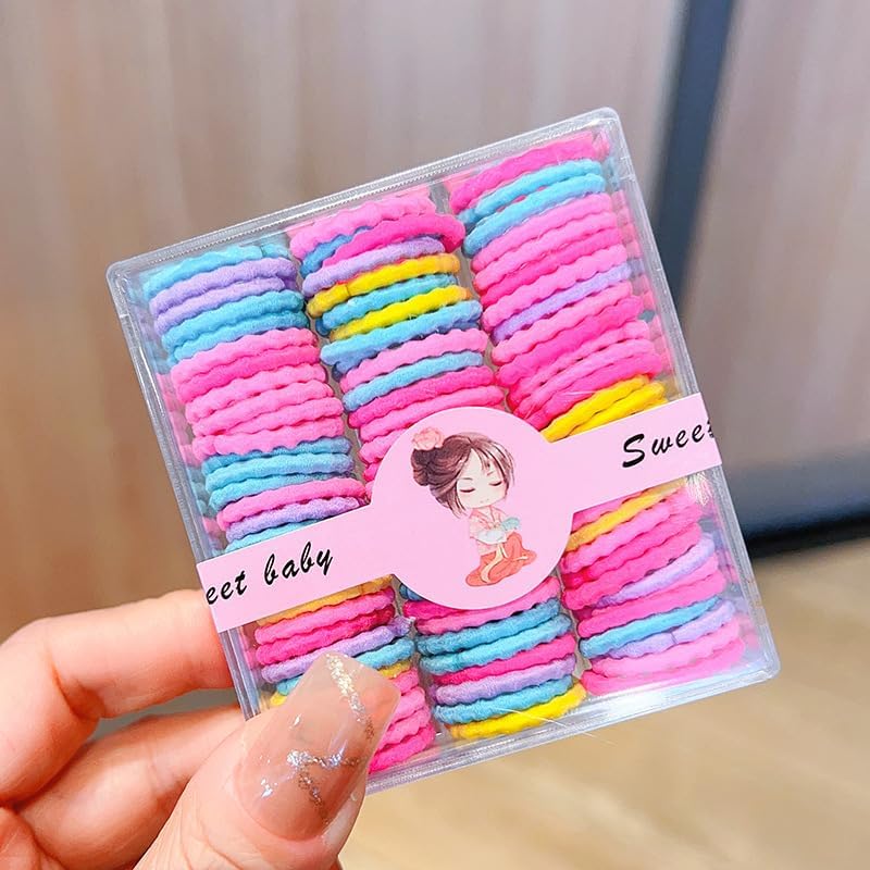 90 gomas elásticas para el pelo por 0,38€