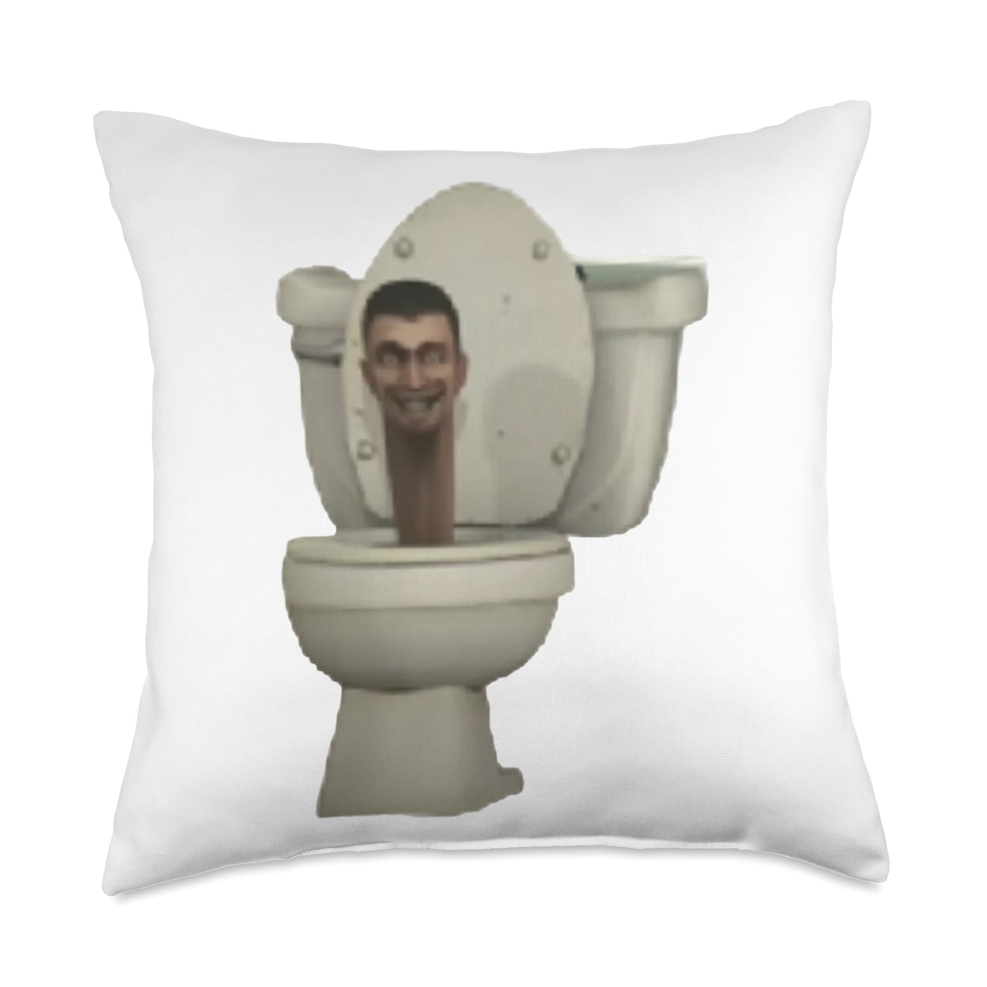 THETEE Skibidi Toilet Throw Pillow, 18x18, Multicolor