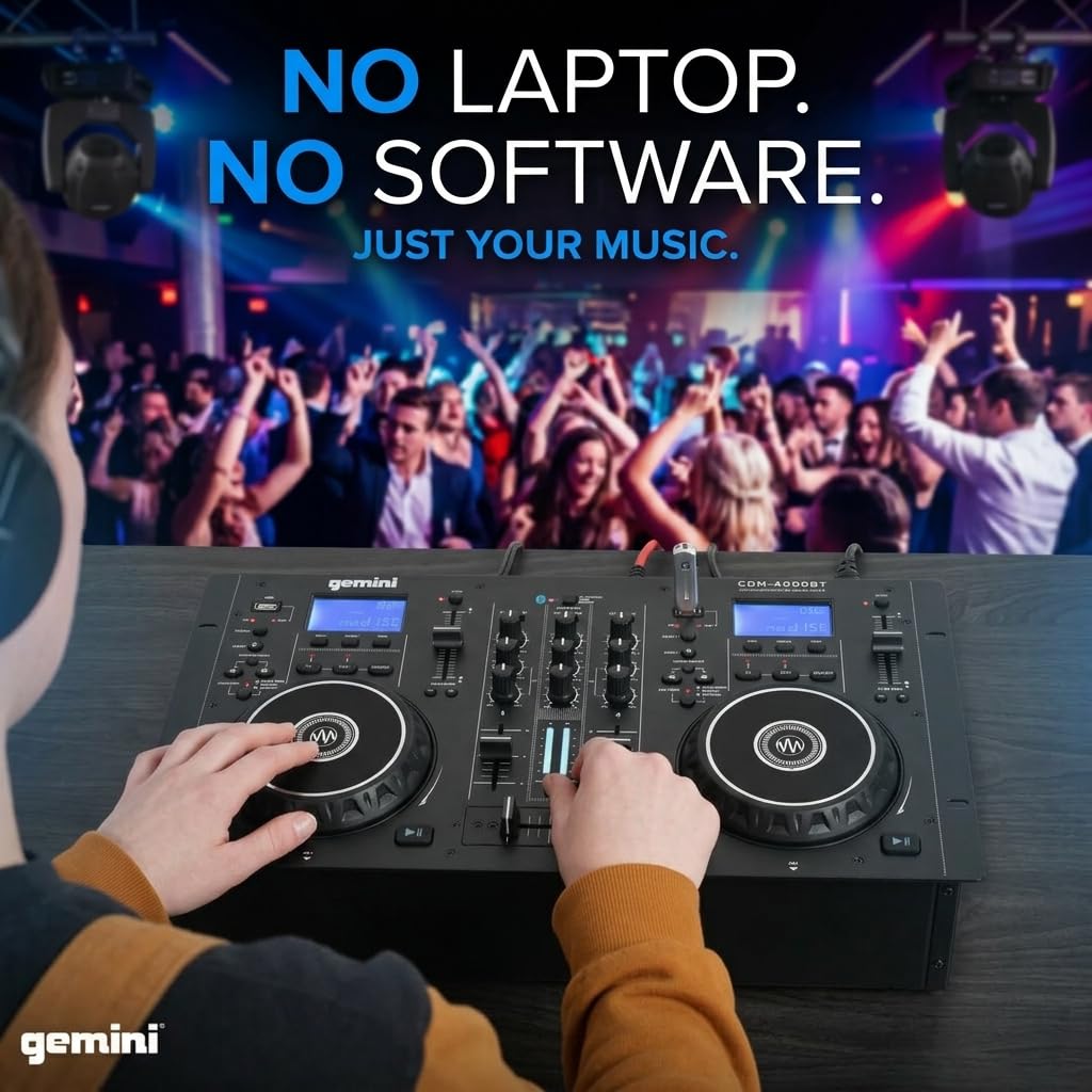 Amazon.com: Gemini Sound CDM-4000BT: All-in-One DJ Standalone DJ