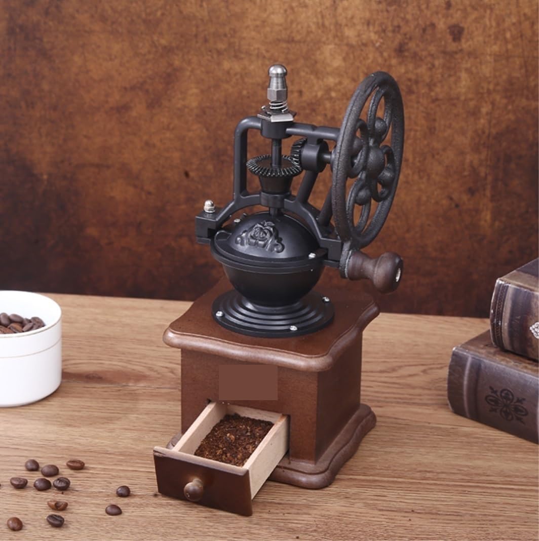 BODHIS Molinillo de Café Molino de Café Molinillo De Mano Retro, Molinillo De Granos De Café para El Hogar, Molinillo Manual para Máquina De Café Molinillo Cafe Molinillos de Café