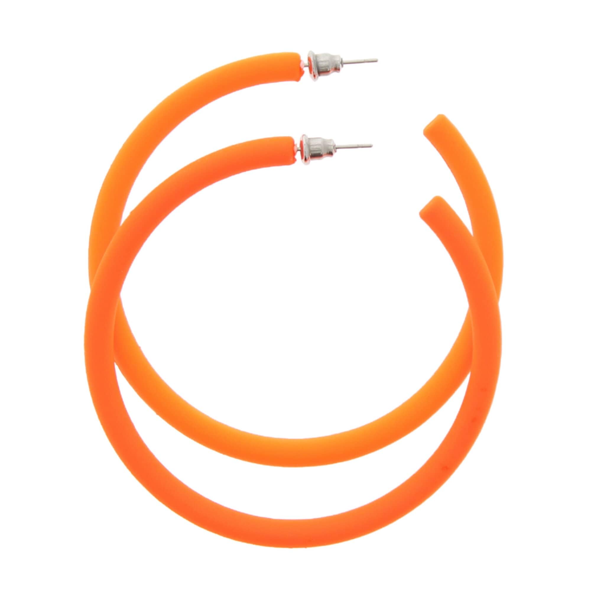 Zac's Alter Ego Thick Neon Plastic Hoop Earrings for Fancy Dress - 80s/ Pop/Clubbers