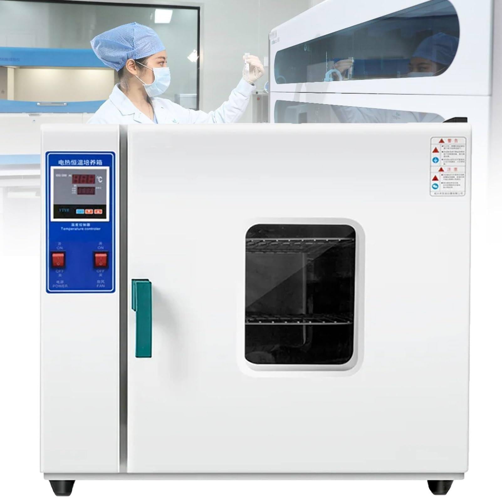 Suszarka próżniowa 16L i 43L, piec laboratoryjny z próżniomierzem i sterownikiem cyfrowym, zakres temperatur 50–280°C