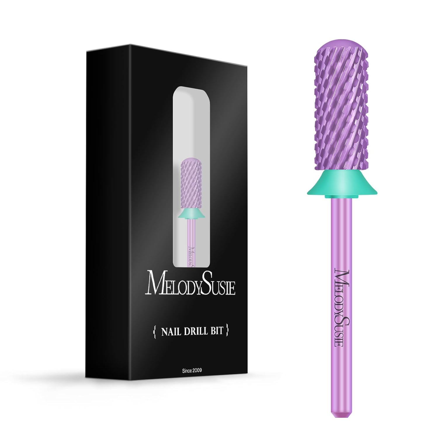 MelodySusie Safety Nail Drill Bits, 3/32” Smooth Round Top Small Barrel Carbide Bits, Fast Remove Acrylic or Hard Gel for Manicure Pedicure Salon Professional or Beginner, Purple, Coarse MelodySusie Safety Nail Drill Bits, 3/32” Smooth Round Top Small Barrel Carbide Bits, Fast Remove Acrylic or Hard Gel for Manicure Pedicure Salon Professional or Beginner, Purple, Coarse
