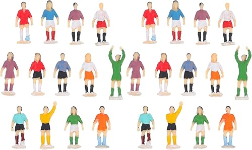 COHEALI Mini figura de fútbol: 26 piezas Mini fútbol ature Sports Player Figurines World Figurines Player Figure Soccer 2.2X1cmx2pcs