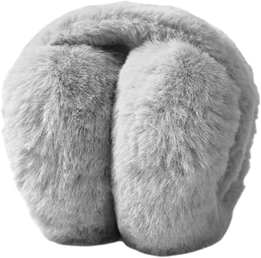 Portable Winter Warm Plush Earmuffs for Men and Women - Gray Cold Protection Ear Muffs