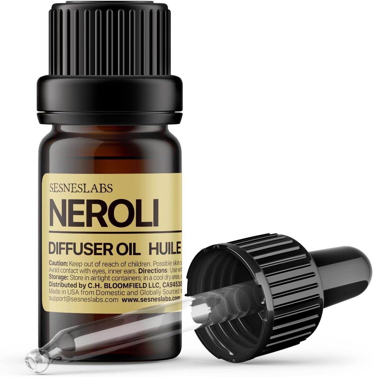 Neroli Diffuser Oil, Niche Scent, Luxury Neroli, Bergamot,Bitter Orange, Lavender, Rosemary, Myrtle Essential Oils Blend for Ultrasonic Diffuser Scent Projects(.33 oz/10 ml)