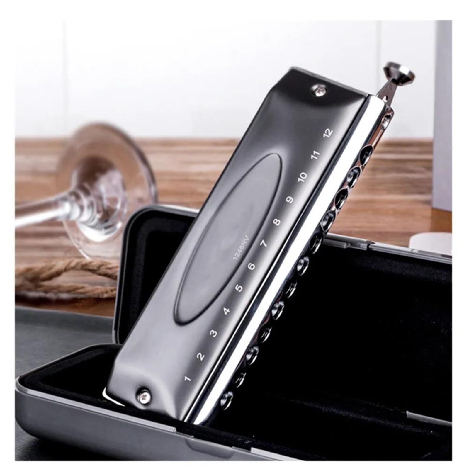 Harmonica Adulte Harmonica Chromatique 12 Trous 48 Notes Convient Aux Joueurs Débutants