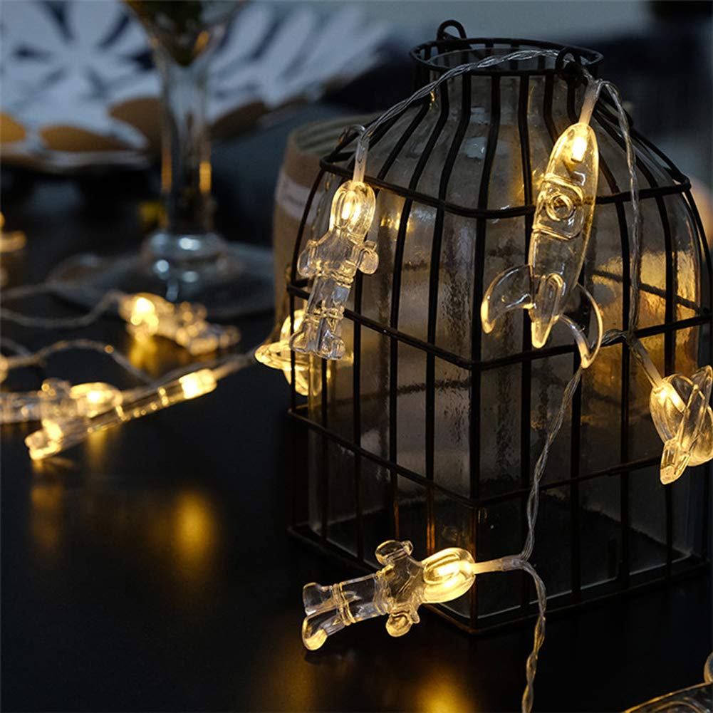 Chickwin Cadena Luces Creativo, Creativo Exterior Impermeable Guirnalda de Luces LED Cadenas de Luz Para Bebe Casa Dormitorio para Navidad Festival Fiesta Jardín Terraza Árbol (1.5m/10 lights)