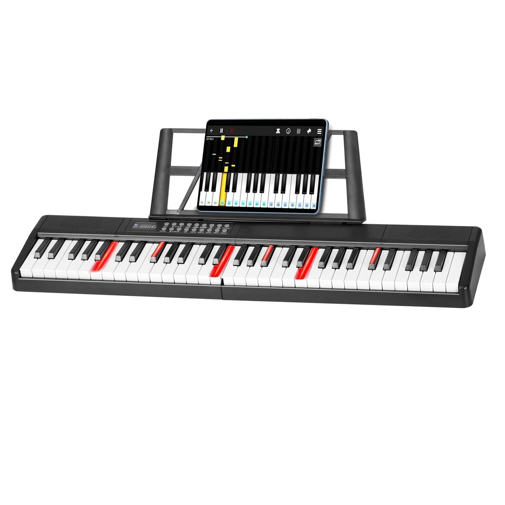 Pianino Elektroniczne Profesjonalna Przenośna Klawiatura 61 Klawiszy Pianino Elektroniczne 1000 Tonów 150 Utworów Demonstracyjnych