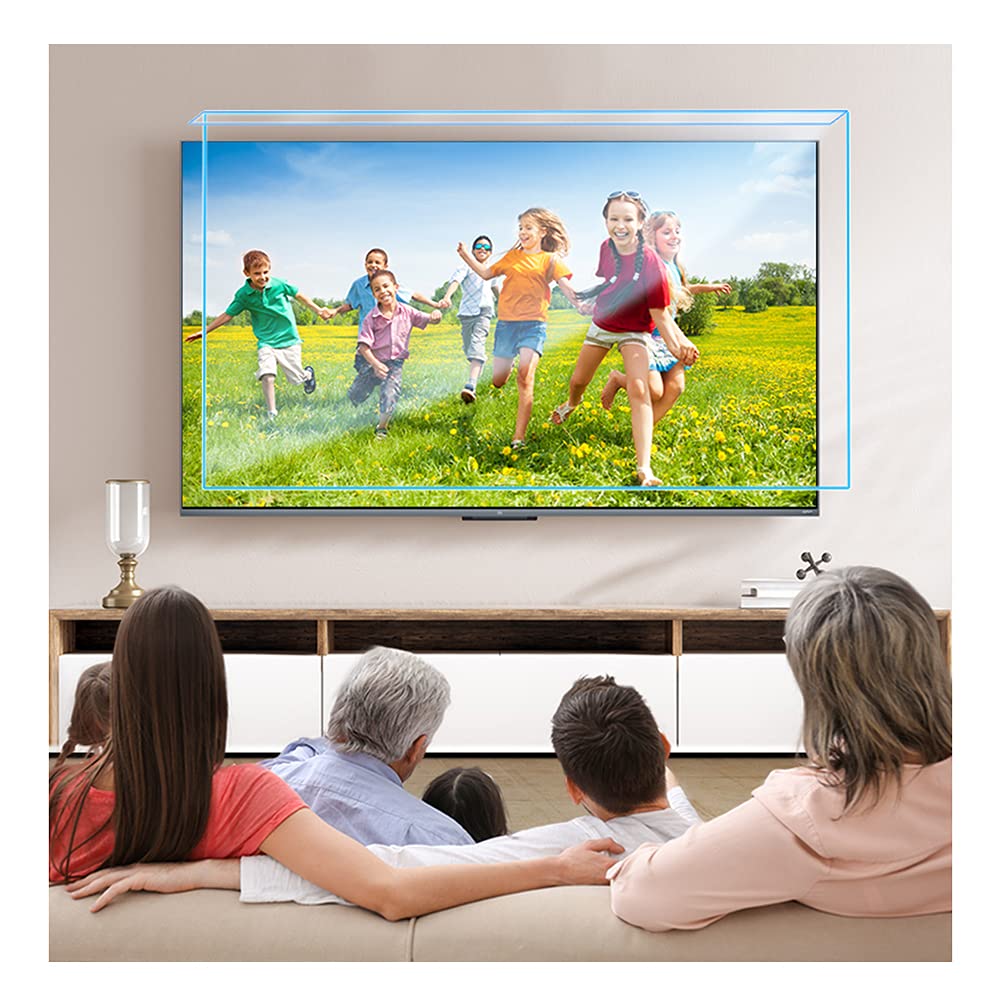 Filtre anti lumière bleue pour écran TV 49 à 52 pouces avec suspension acrylique anti rayures