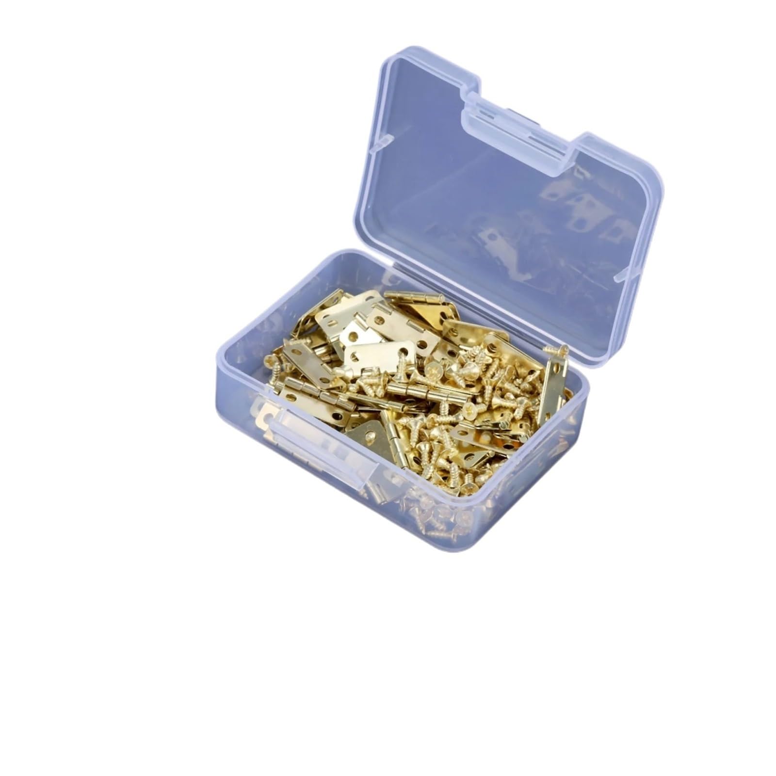 Charnière ronde dorée haut de gamme : quincaillerie de meubles durable 16x13mm, 60 pièces