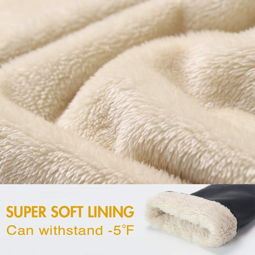 AMVELOP Warm Women Leather Touchscreen Gloves Lambskin Driving Gloves - Image 3