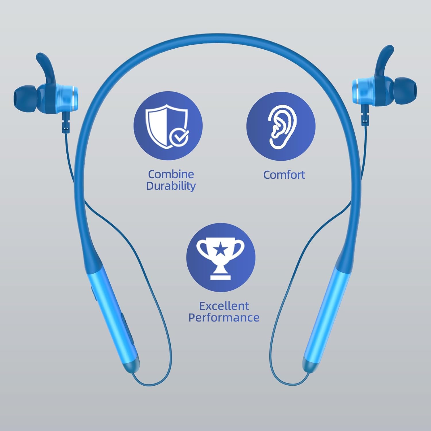 Neckband Bluetooth Headphones Twin Pack｜60H Playtime ×2｜3C Fast Charge｜ENC Call Noise Reduction｜Dual Pairing｜180H Standby｜Perfect for Couples & Sports - Image 8