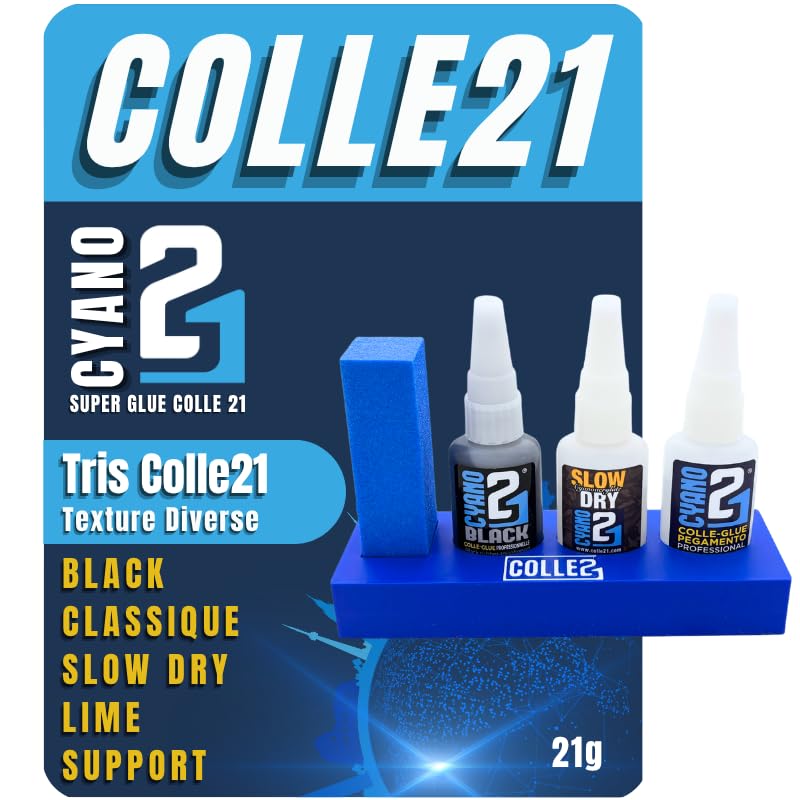 Colle cyanoacrylate Colle21 reparation technique et modelisme kit TRIS