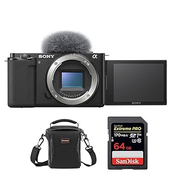Amazon.com : Sony ZV-E10 Mirrorless Camera, Black Bundle