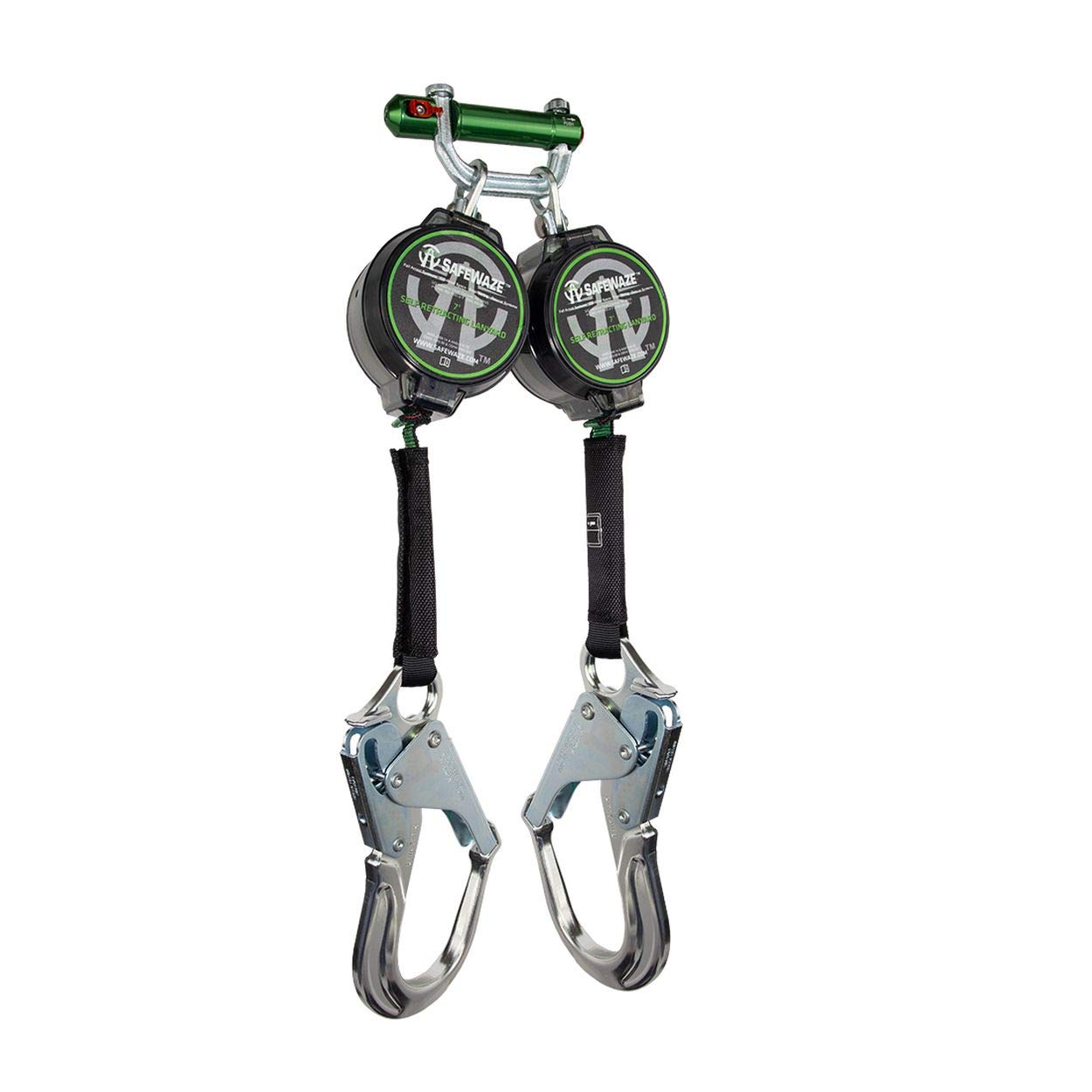 Safewaze 018-5027 7' Dual Leg Web Retractable with Aluminum Rebar Hooks