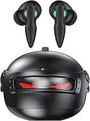 Fone de Ouvido Gamer Sem Fio Bluetooth TWS KD-777 Estilo Robô com Luz LED e Som Estéreo Potente – Preto