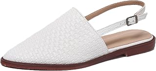 Gicoiz Women Pointed Toe Flats Braid Slipper Beach Sandal