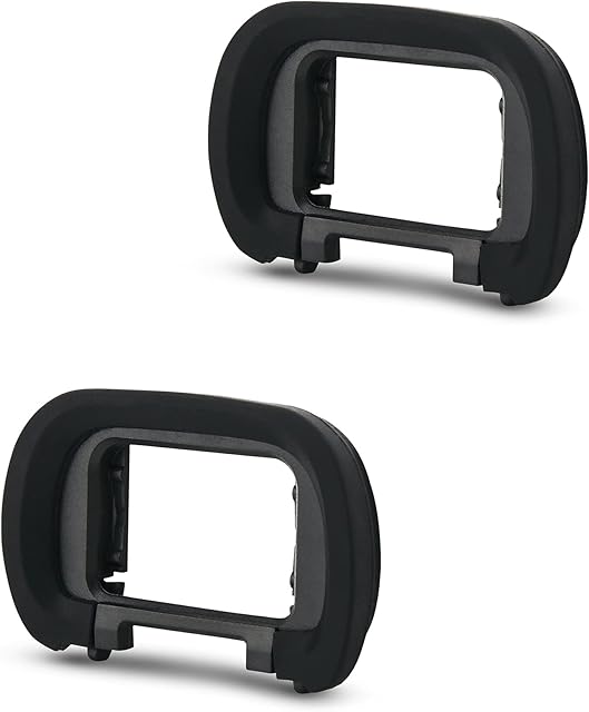 JJC Miękki Silikon Eyecup Okulary do Alpha A1 A7SIII ILCE1 ILCE-7SM3 Zastępuje Sony FDA-EP19 (2szt. w Opakowaniu)