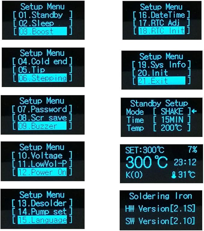 Estación de Soldadura T12 Controlador Temperatura OLED 110V miniatura 6