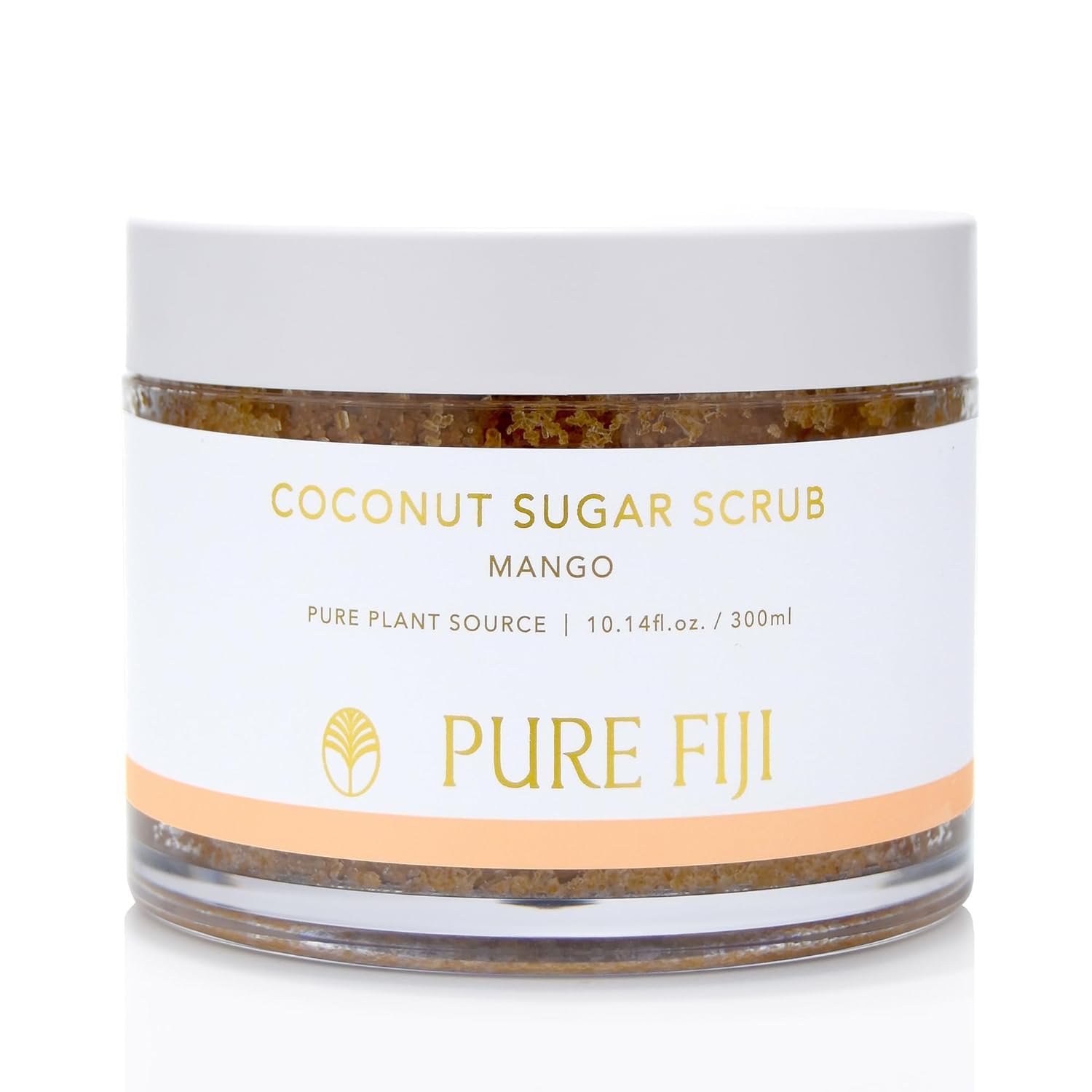 Pure Fiji Coconut Sugar Scrub 10.14 oz / 300 ml – Exfoliating, Moisturizing, Nourishing, Natural Body Scrub, Tropical Skincare, Sugar Polish, Glowing Skin (10.14 oz, Mango)