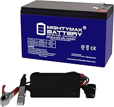 Mighty Max Battery 12V 7AH GEL F1 Replacement Battery Compatible With ASF 600LB Broadcast Feeder + 12V Charger
