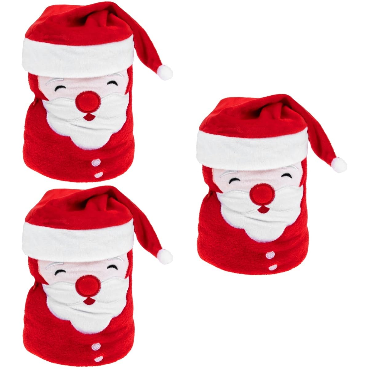 Bolsas de Navidad de peluche con manta navideña flexible para regalar en Reyes y Nochebuena