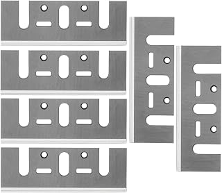 6 Pcs 3-1/4 Inch Hand Planer Blades, 82mm Re-sharpenable Blades Replacement for Makita KP0810,1900B, Dewalt DCP580, DW6655 ,Bosch 1594 and Most Handheld Planer