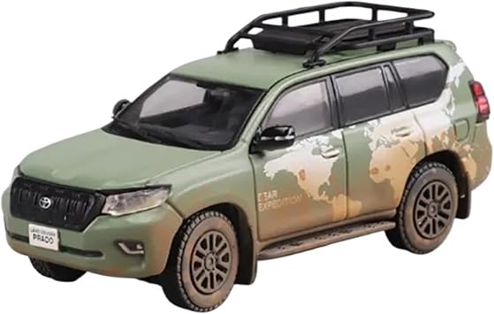 Miniature Display 164 Scale for Land Cruiser Prado LC150 Car Die Cast Collectible Model Kit Static Ornaments Simulation Collection