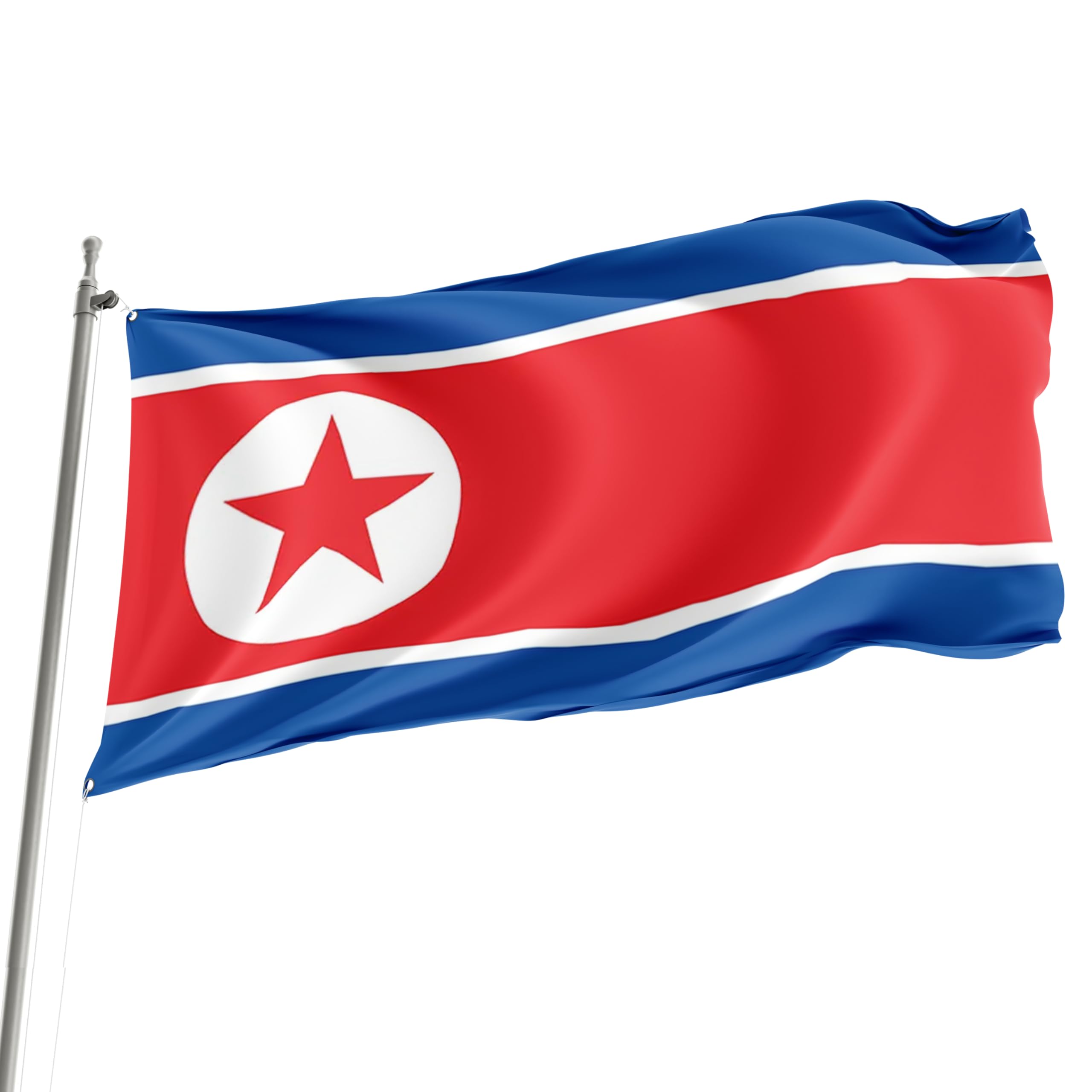 North Korea - 150cm x 90cm Festival Event Flag, Multicolor