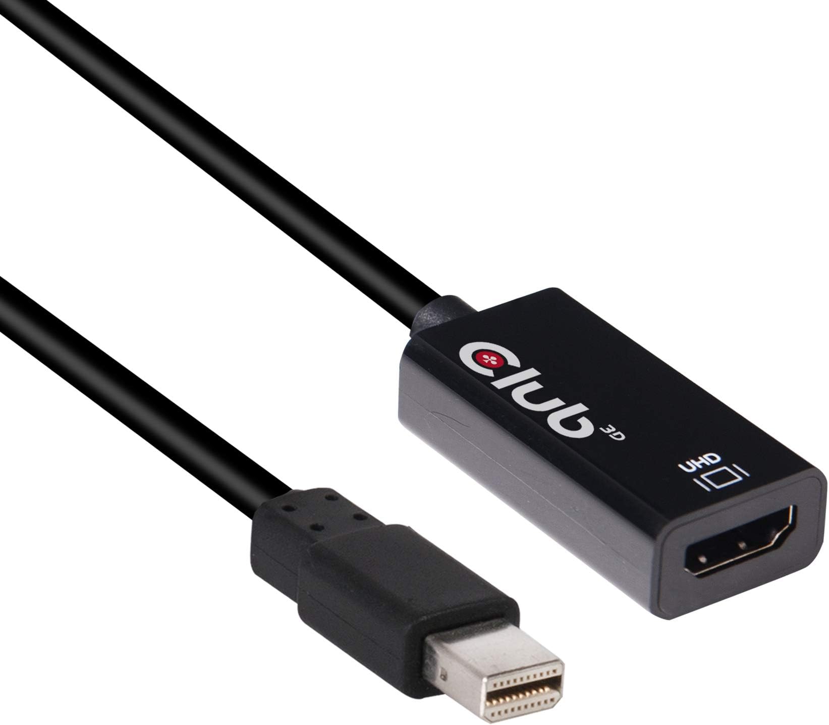 CAC-1180 Mini DisplayPort 1.4 to HDMI 2.0B HDR Adapter Supports 4096X2160@60Hz High Dynamic Range, Black