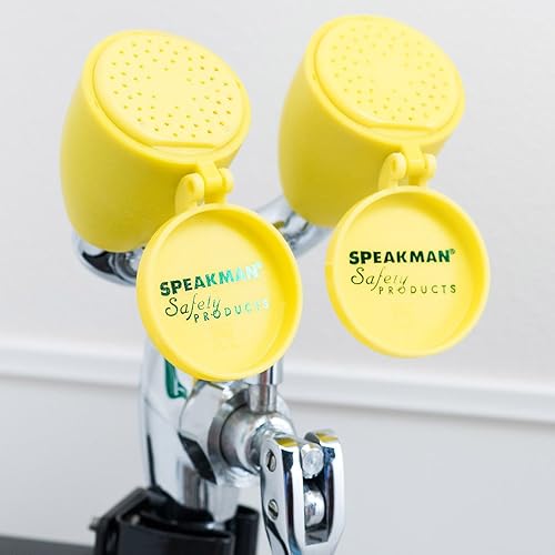 Miniatura 3 de Speakman Lavaojos SEF-9200 Lavaojos Lavaojos con manguera para lugares de trabajo peligrosos, cromado áspero