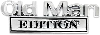 3D Chrome Old Man Edition Car Emblem, Waterproof Rustproof